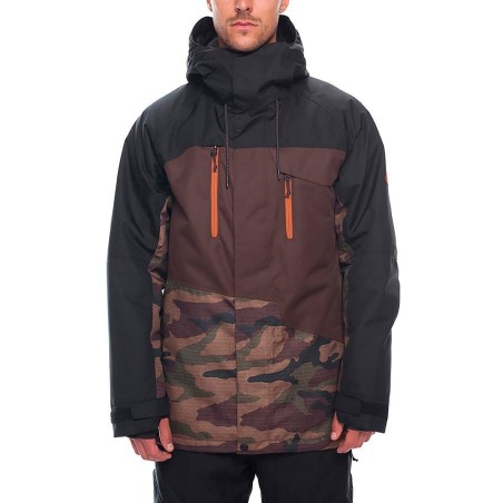 686 Geo insulated snowboard jacket dark camo 10K
