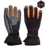 Sinner Wolf leather glove black-orange