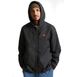Brixton Claxton Beta zip hooded jacket black