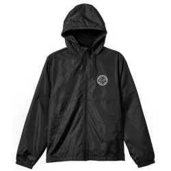 Brixton Claxton crest zipped jacket black