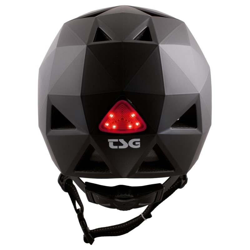 TSG Geo Solid LED skate helmet black