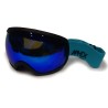 Aphex Baxter masque de ski noir - écran revo bleu