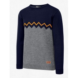 Picture Knitter knitted pullover grey melange