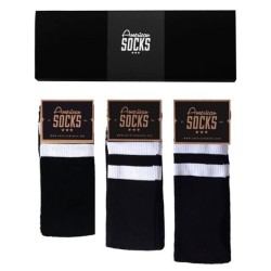 American socks All blacks chaussettes mi-hautes coffret cadeau (lot de 3)
