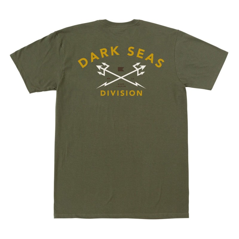 Dark seas Headmaster T-shirt S/S legergroen