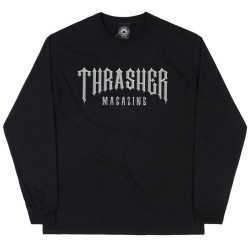 Thrasher Low Low logo T-shirt à manches longues noir