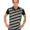 AMPG Morph striped polo maat M