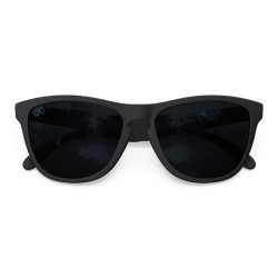 Mariener Melange matte black rubber polarized dark smoke flexible sunglasses