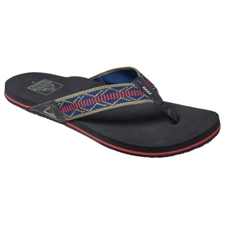 Reef Newport slippers woven navy blue-red