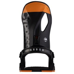 Arbor Cypress snowboard bindings black-orange 2025