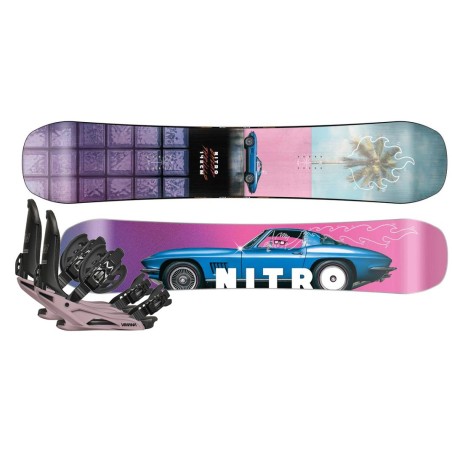 Nitro Cheap Thrills 155 snowboard set 2025 FS