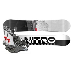 Nitro Prime Raw snowboard set with Nitro Rambler bindings 2025 all mountain