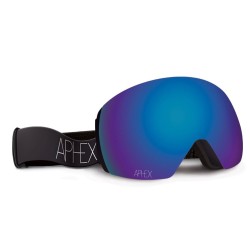 Aphex Styx Skibrille mattschwarz - Revo Blue Linse S2 (+S1)