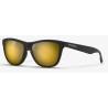 Mariener Melange reflective matte black flexframe sunglasses (various lenses)