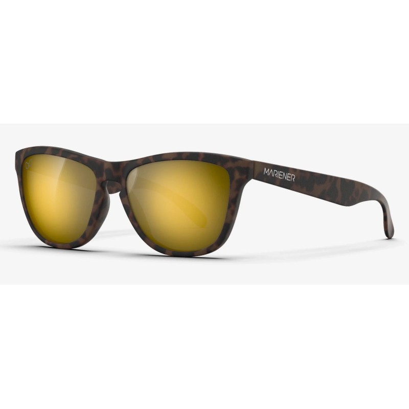 Mariener Melange Reflective Brown tortoise flexible sunglasses (various lenses)