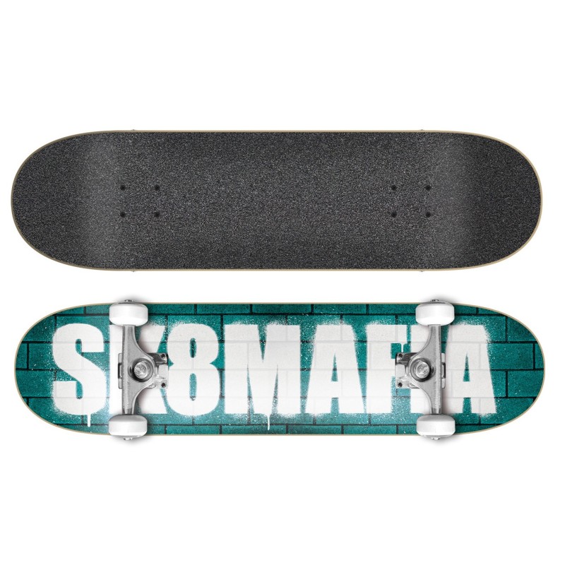 Sk8mafia OG Logo Wall Green 8.25 Komplett Skateboard