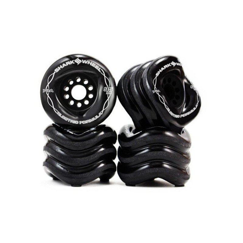 Sharkwheels Magalodon wielen 95 mm 78a zwart