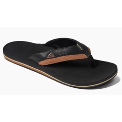 Reef Cushion dawn slippers zwart-bruin