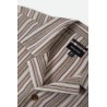 Brixton Bunker twisted stripes shirt robuust rood