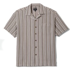 Brixton Bunker twisted stripes shirt robust red