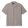 Brixton Bunker twisted stripes shirt robust red