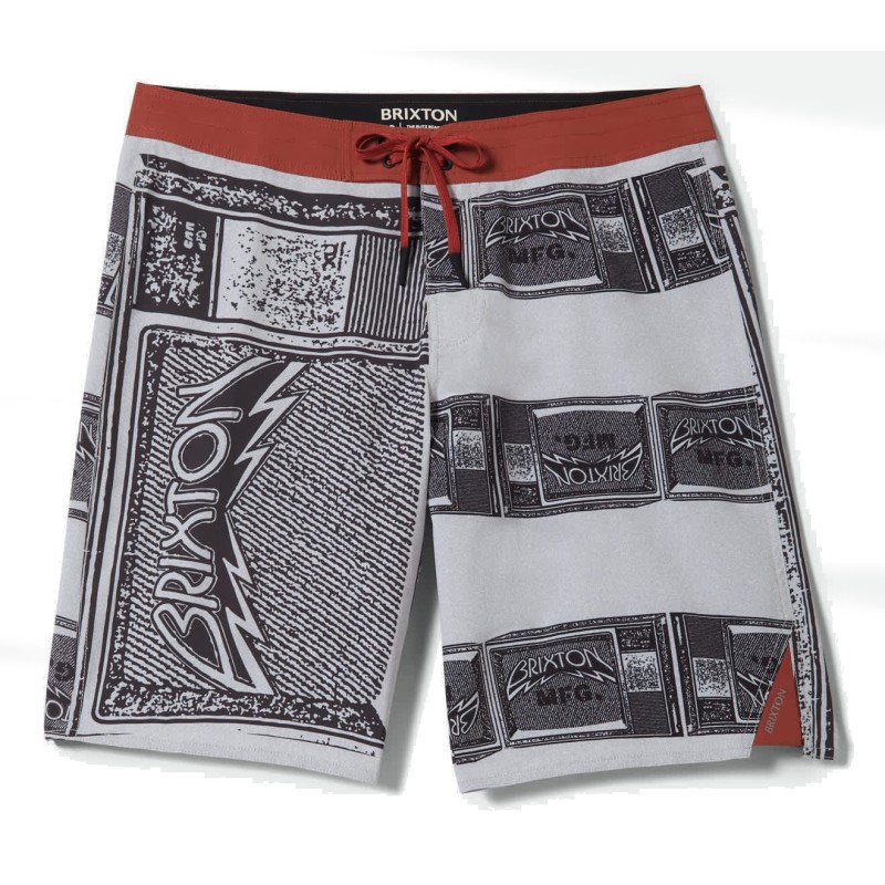 Brixton Blitz 21" short de bain à carreaux ambrés