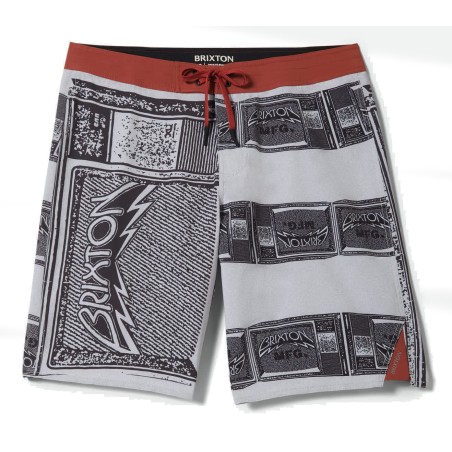 Brixton Blitz 21" short de bain à carreaux ambrés