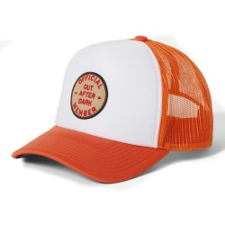 Brixton Out after dark trucker A-frame cap orange