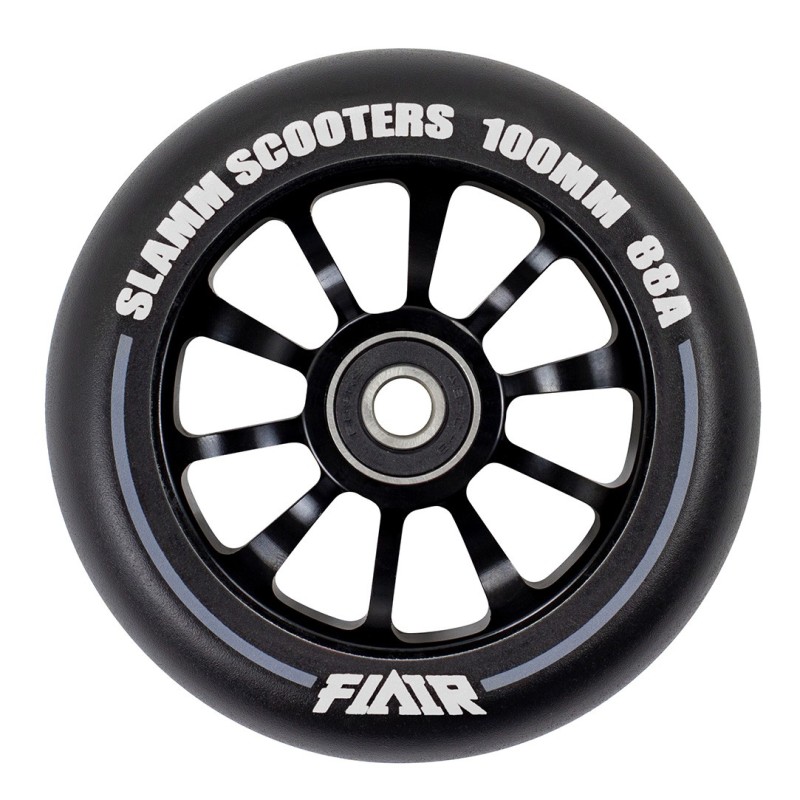 Slamm Flair 2.0 alloy core stunt scooter wheels 100 mm black