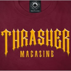 Thrasher Low Low logo t-shirt kastanjerood