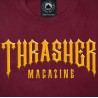 Thrasher Low Low Logo-T-Shirt kastanienbraun