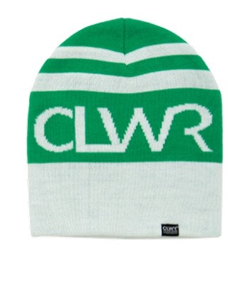 CLWR Striped beanie green white