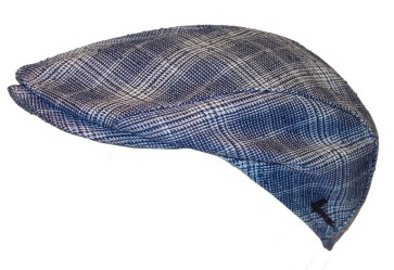 Herman Range 030 shaped flat cap blue