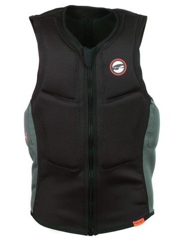 ProLimit Slider vest half padded FZ black-orange-green