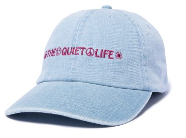 The Quiet Life Symbols Dad cap snapback light denim