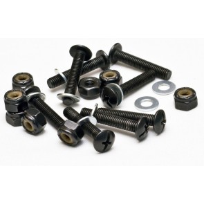 Mindless Drop thru mounting bolts 1" with washers black