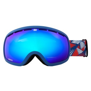 Aphex Baxter goggle blue with revo red lens