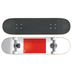 Globe G0 Block Serif 8.0" skateboard red-white