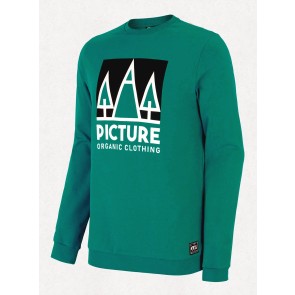 Picture Bellow crew sweat shirt turkoois