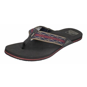 Reef Newport slippers woven navy-red