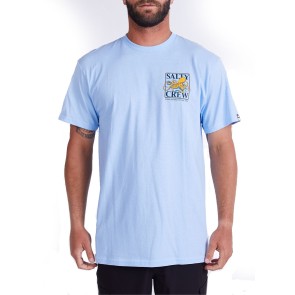 Salty Crew Ink slinger SS t-shirt light blue