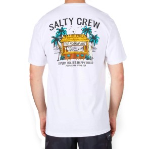 Salty Crew Ink slinger LS t-shirt white