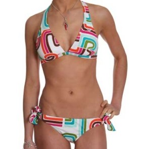 Roxy Color block retro pant bikini