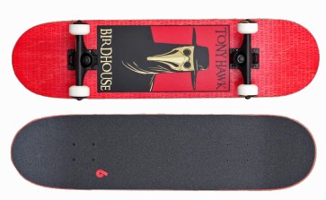 Birdhouse Stage 3 Plague doctor 8" skateboard red