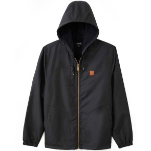 Brixton Claxton Beta zip hooded jacket black