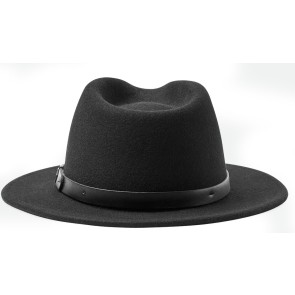 Brixton Messer Fedora hat black