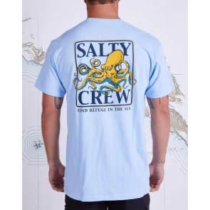 Salty Crew Ink slinger SS t-shirt light blue