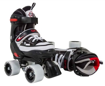 SFR Miami adjustable roller skates black/red