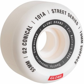 Globe G2 Conical street 55 mm wheels white essential