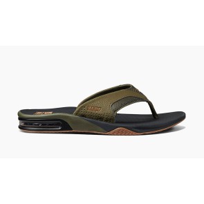 Reef Fanning slippers prints olive swells